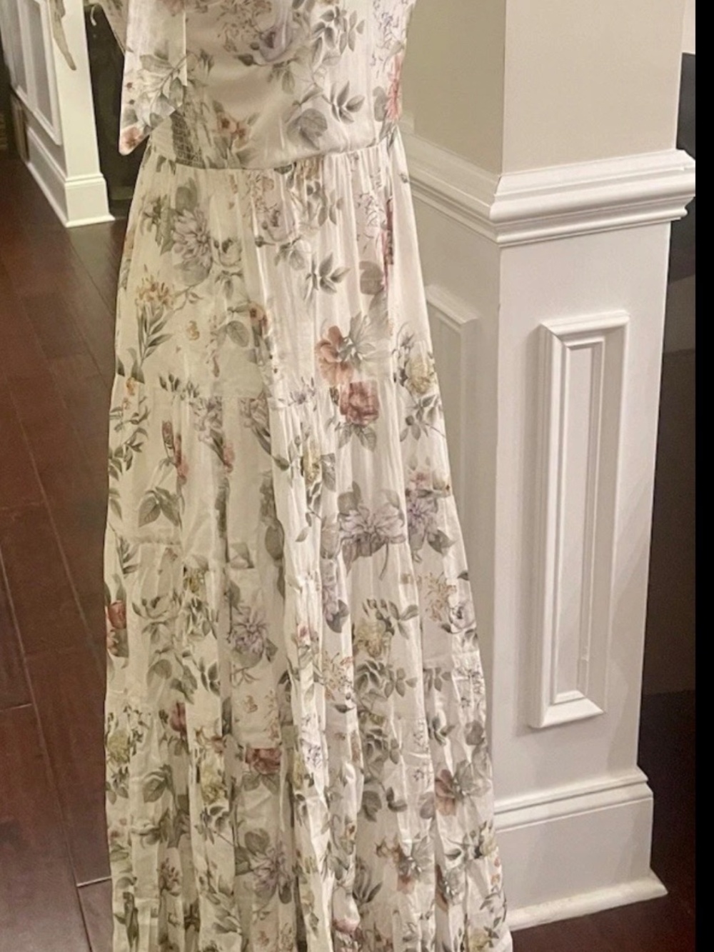 Alice + Olivia Monnie Maxi Dress Floral Sweet Nothings Fairytale Easy Luxury 6 - Picture 6 of 16